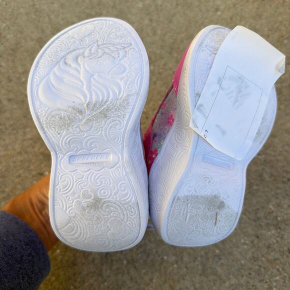 Sketchers Girls Shoes Size 5 Toddler Pink Light Up New Sneakers - Picture 4 of 7